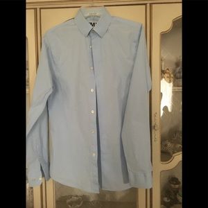 Express 1MX excellent condition blue shirt size S/P (14-14.5)